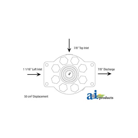 A & I Products Re-Mfg. Hydraulic Pump 11.5" x11.5" x16.5" A-AR56160-R